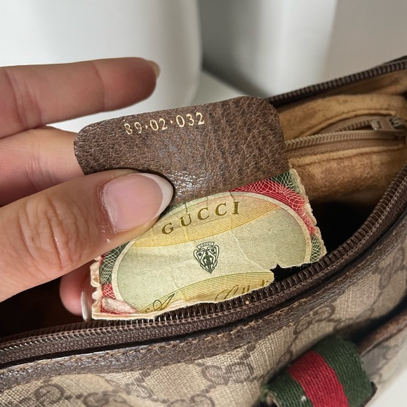 SOLD GUCCI Sherry line GG Web PVC canvas browns crossbody shoulder bag - Picture 8 of 10